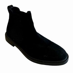 Clarks Clarkdale Hall Mens Chelsea Black Suede Ankle Pull On Boot Size 8.5M